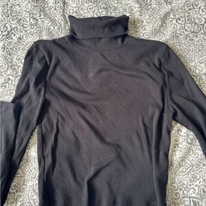Black Turtleneck ribbed long sleeve